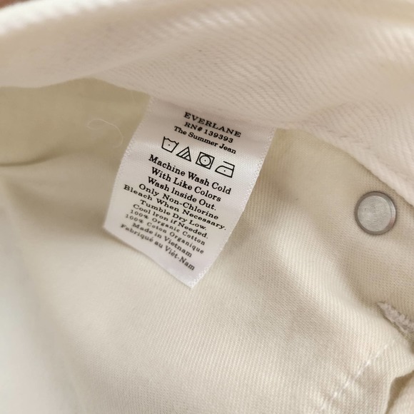 Everlane The Summer Jean Super Soft in Bone Size 26 NWT - Picture 11 of 11